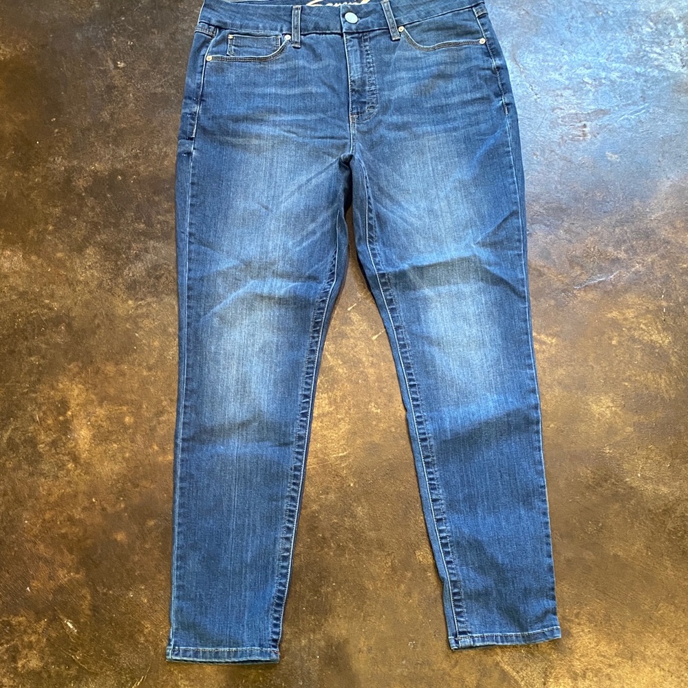 Seven7 Women's Skinny Jeans - Dark Blue